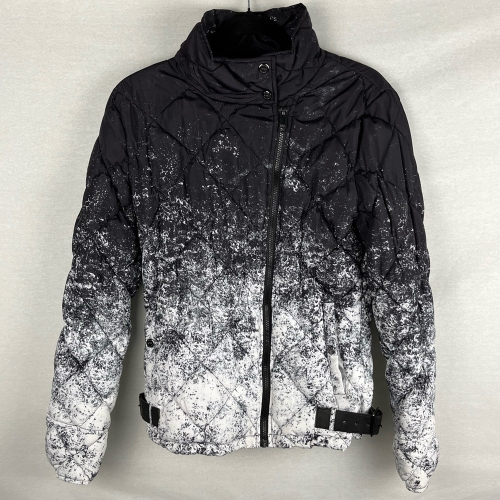 Marc New York by Andrew Marc Performance Black and White Quilted Jacket